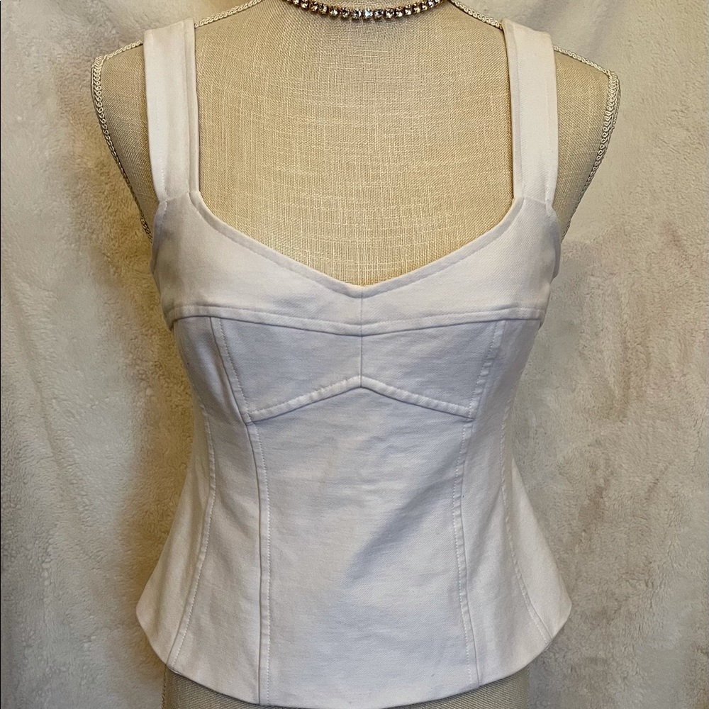 nanette lepore zipper front bustier